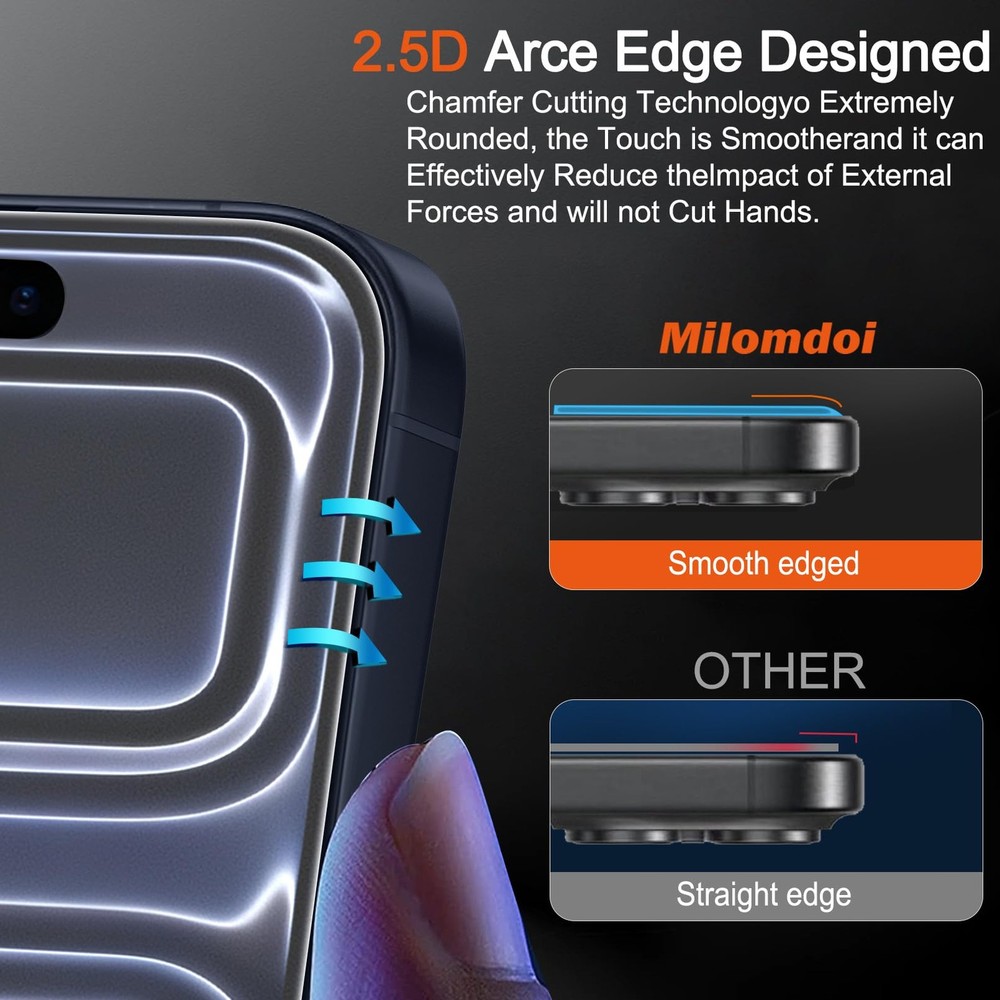 Milomdoi 3 Pack Matte Screen Protector for iPhone 17 Pro Max 6,9 inch
