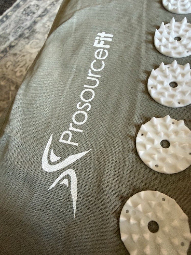 ProSource Acupressure Mat and Pillow Set - Grey