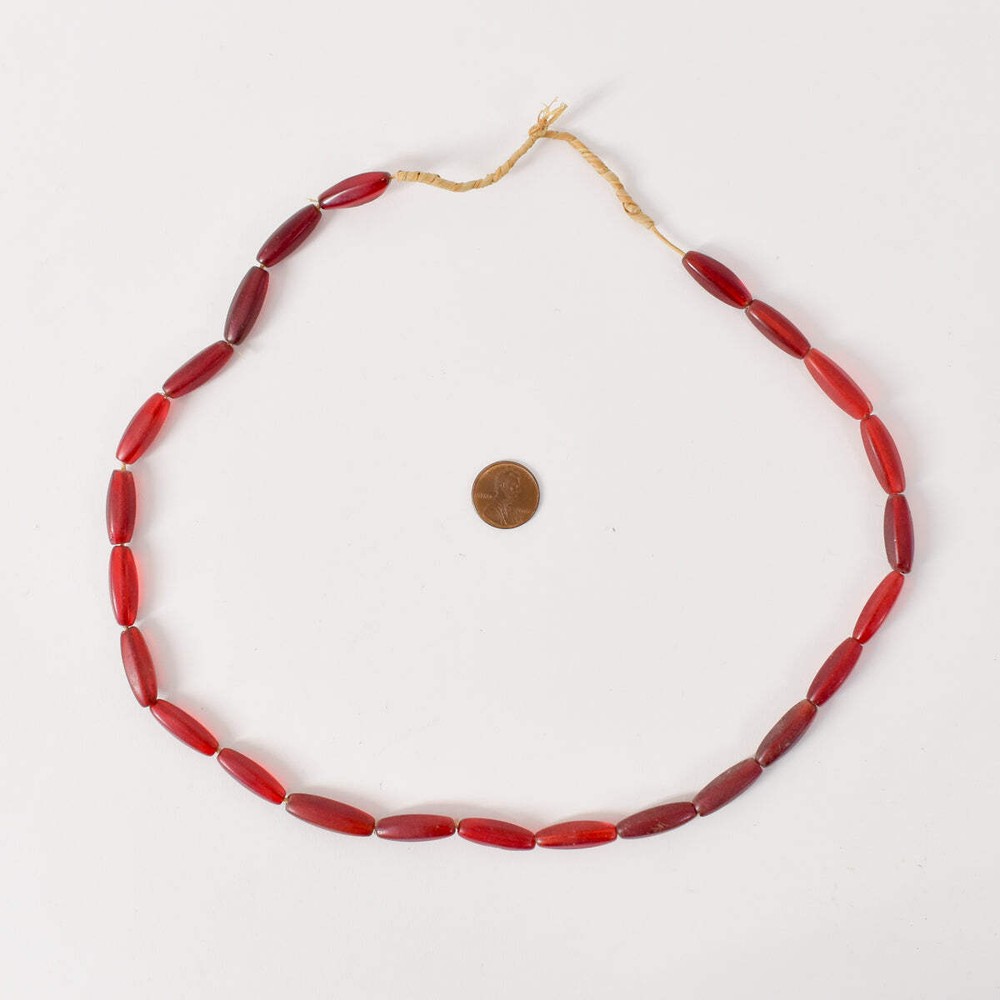 Bohemian Red Glass Beads