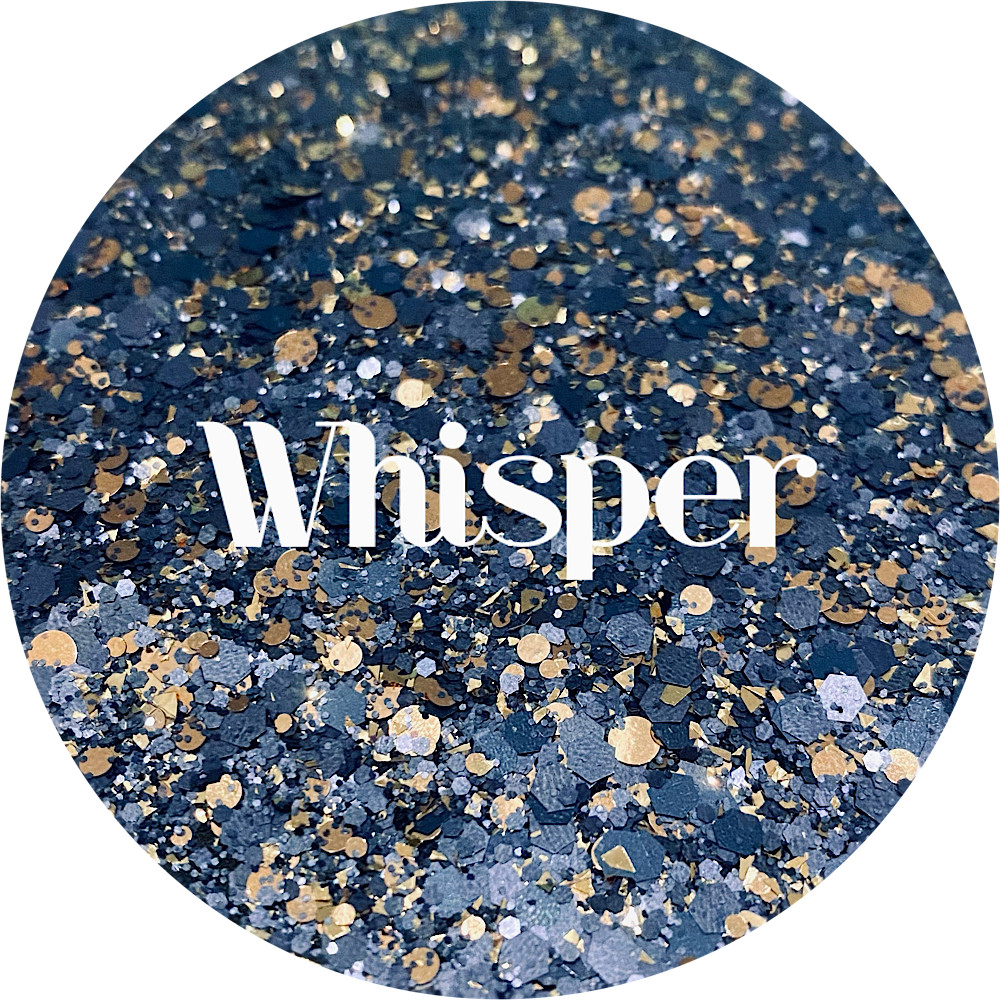 Premium Polyester Glitter - Navy and Gold Mix
