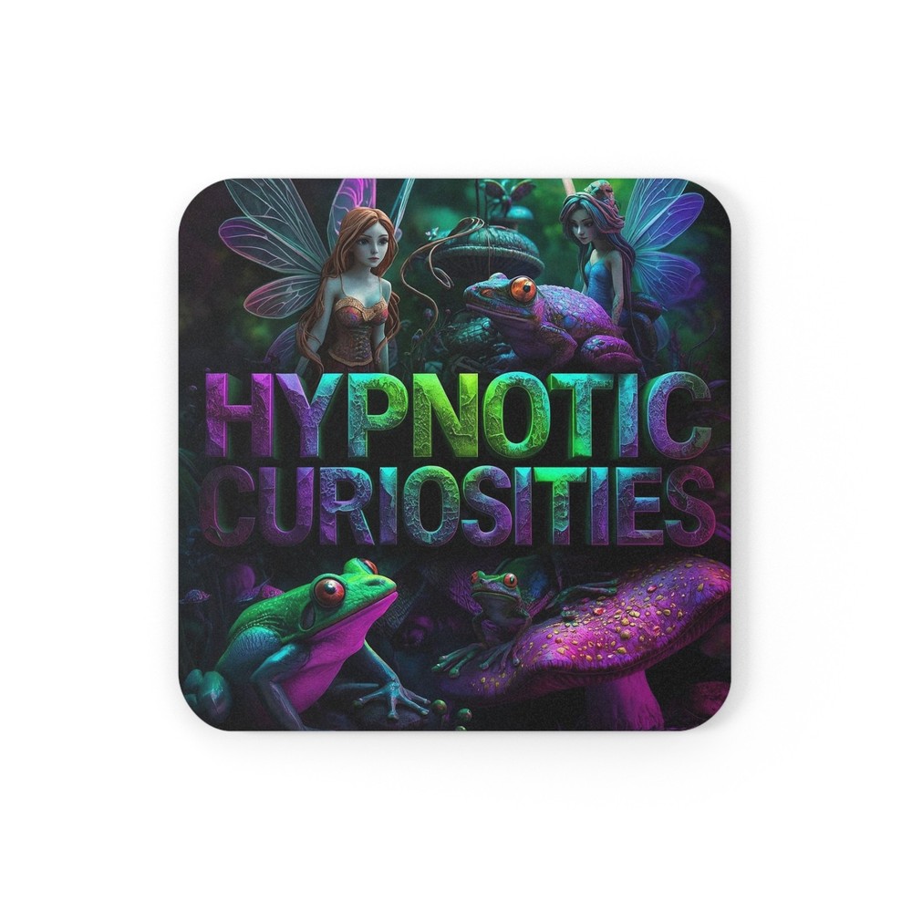 Hypnotic Curiosities Cork Back Coaster
