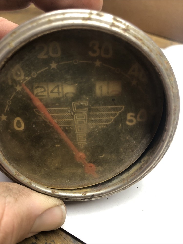 VINTAGE BICYCLE STEWART WARNER CADET SPEEDOMETER