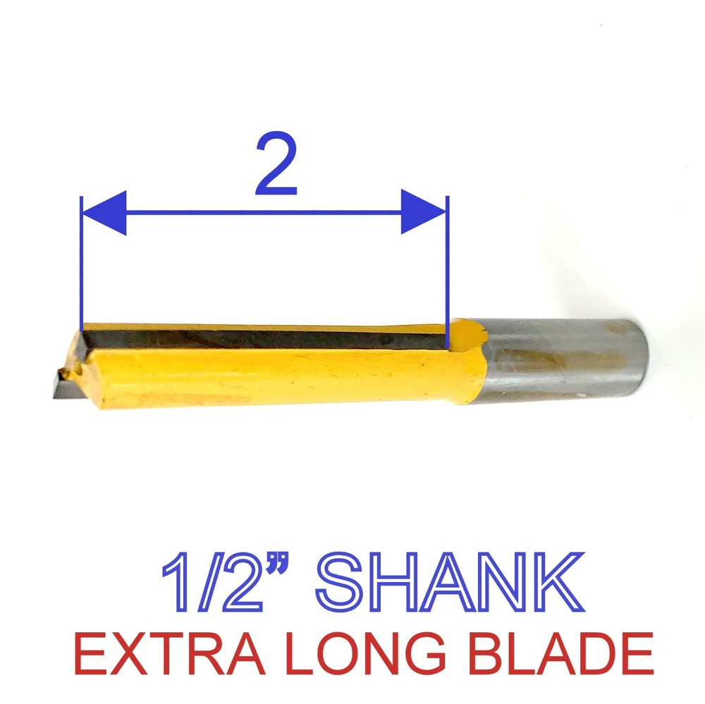 1 pc 1/2" SH 2" Blade Extra Long Straight Router Bit S