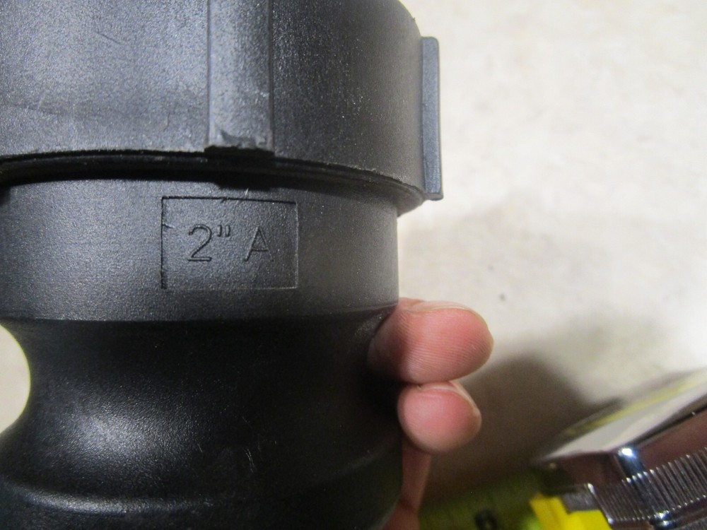 DIXON VALVE & COUPLING QUICK CONNECT ADAPTER POLYPROPYLENE 2" A, S0501