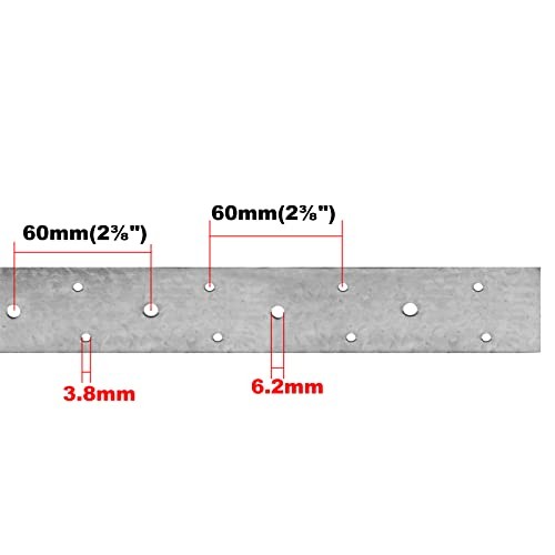32ft Galvanized Perforated Strap Tie Brace,2" Width Steel Width:2"(50.8 mm)