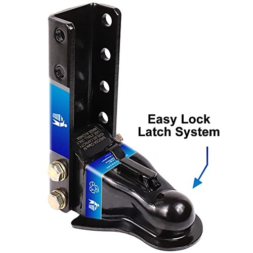Adjustable Trailer Coupler and 5-Position Channel Bracket Kit, 2-5/16" Hitch