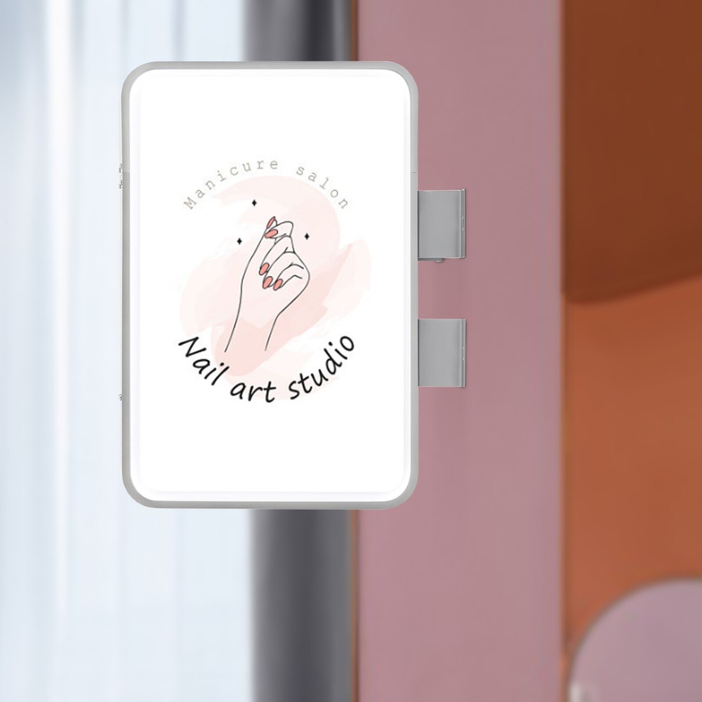 LED Rectangle Double-sided Advertising Light Box Illuminated Projecting Sign