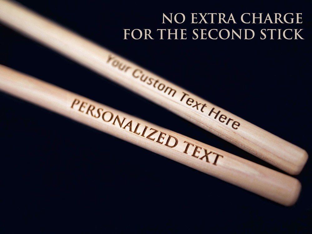 Customized Drumsticks Personalized Engraved Drum Sticks 1PAIR Gift for Musician 