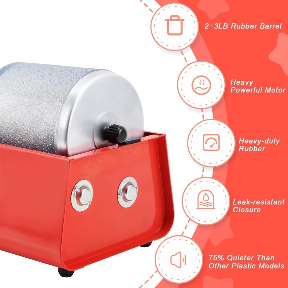 Rock Tumbler 6LB Machine