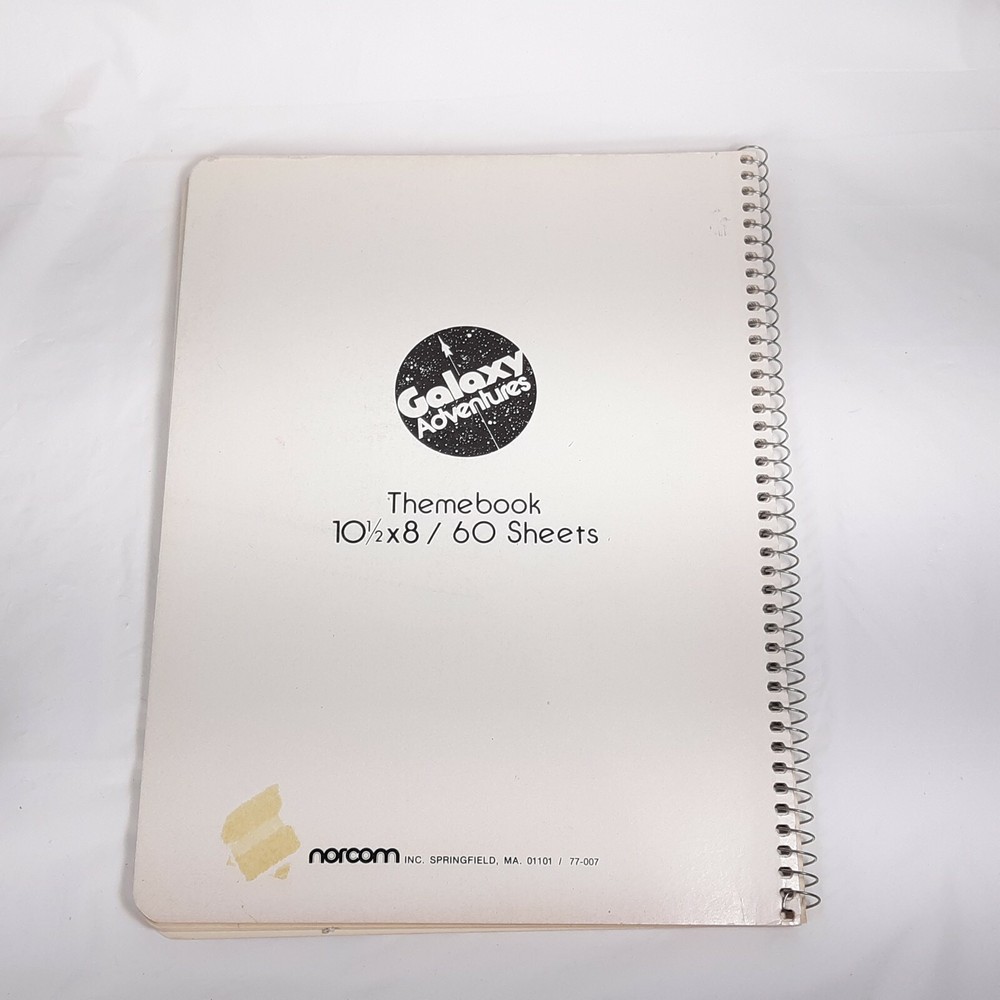 Galaxy Adventure Norcom Notebook Vintage Space Theme