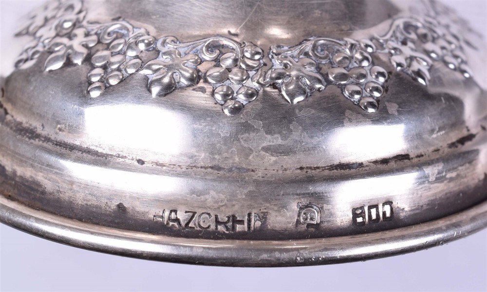 Antique 0.800 Silver Kiddush Goblet Cup Jerusalem