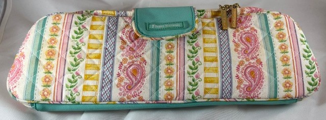 Debbie Macomber Floral Stripe Large Needle Case