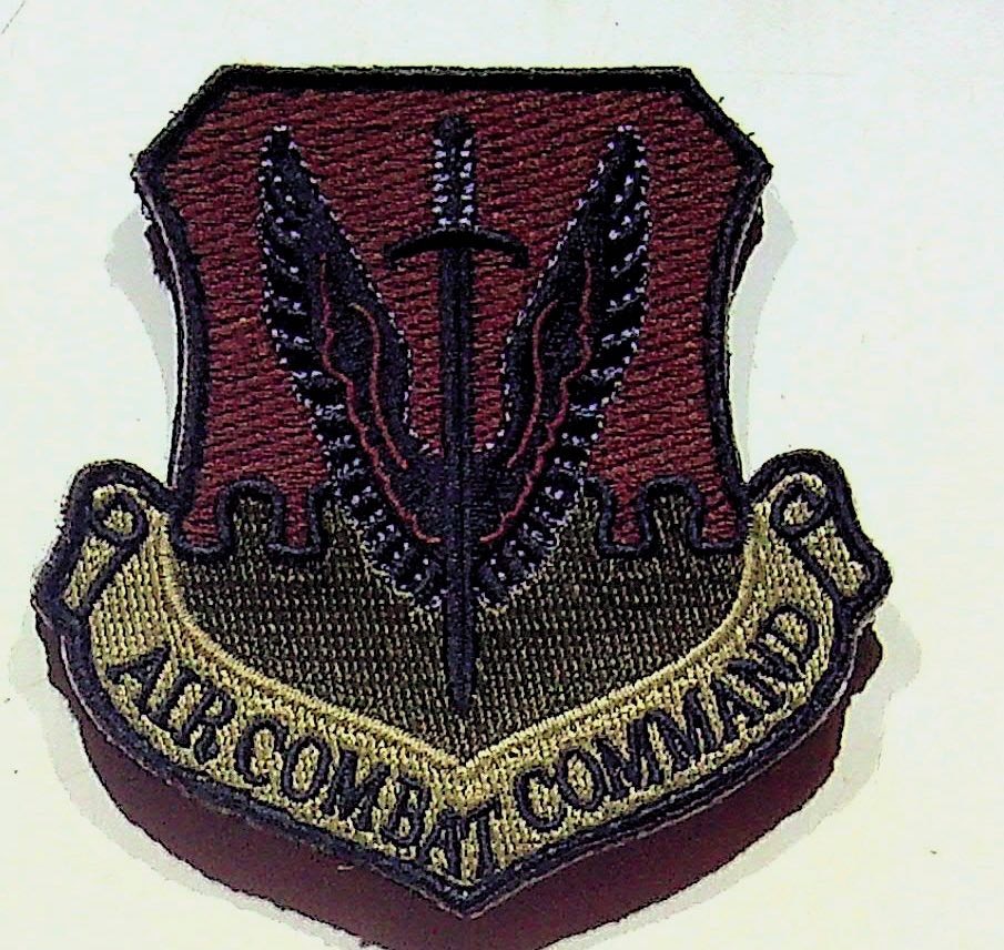 USAF Air Combat Command Military Patch Embroidered Authentic Collectible