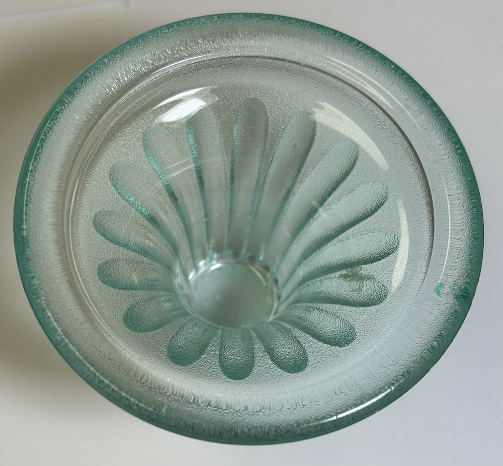 Teal Textured Glass 3” Toothpick Holder