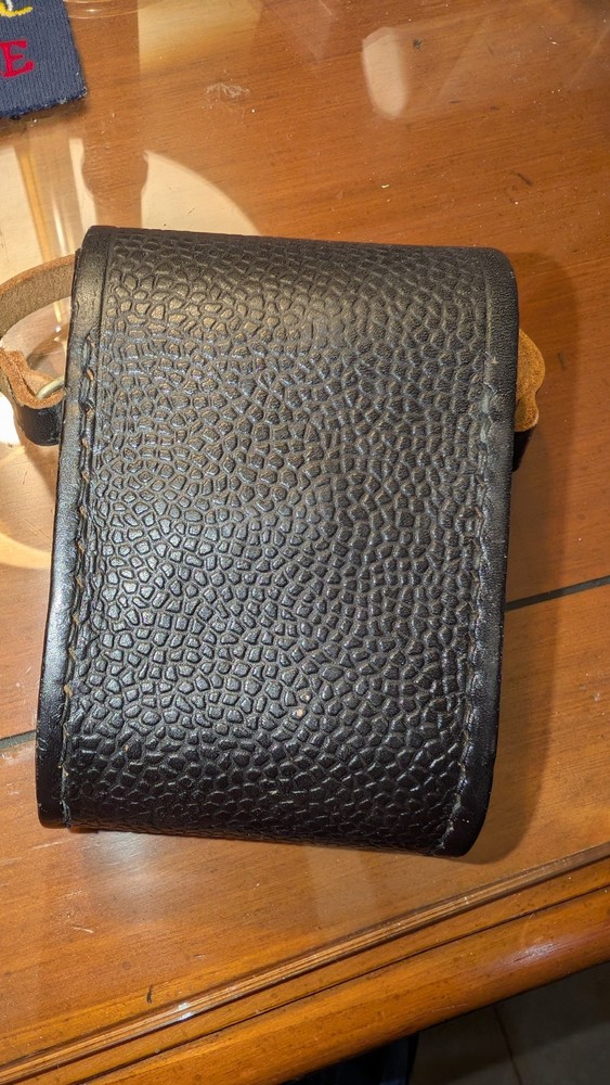 Black opera glasses. Black binoculars. Soviet opera. Binoculars. Leather case