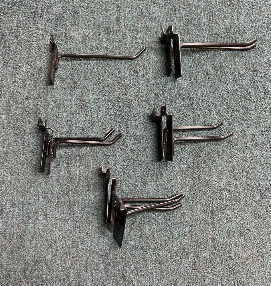 Assorted Slatwall Pegboard Hooks-10ct