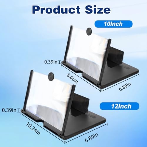 Screen Magnifier Version, 2026 New Mobile Phone 3D Pull-Out HD 12 Inch