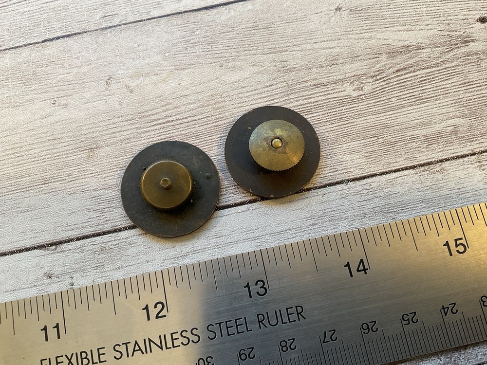 ORIGINAL WWI US ENGINEER COLLAR DISK DISC SET