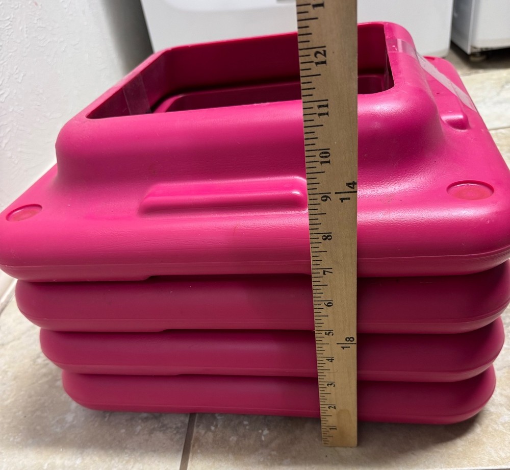 4 Pink Square Risers for The Step Aerobic Original Circuit Platform