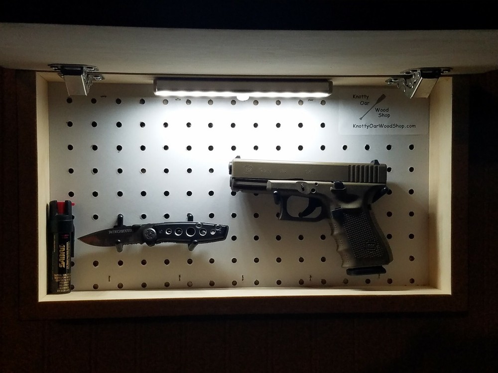 Navy Dark Rustic Hidden Gun Storage Safe Mini American Concealment Flag
