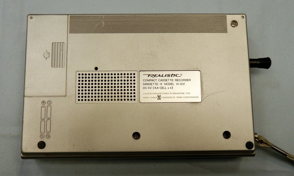 Realistic Portable Cassette Tape Recorder