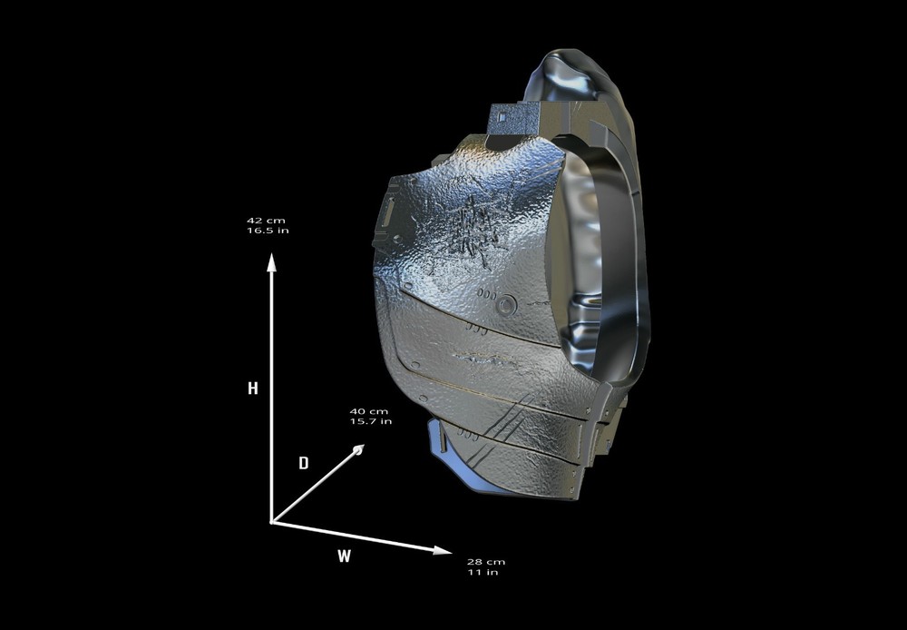 Predator Armor Bust Scale 1:1 File STL-OBJ For 3D Printing