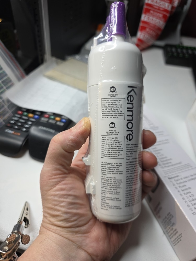 Kenmore 469081 Refrigerator Water Filter - White