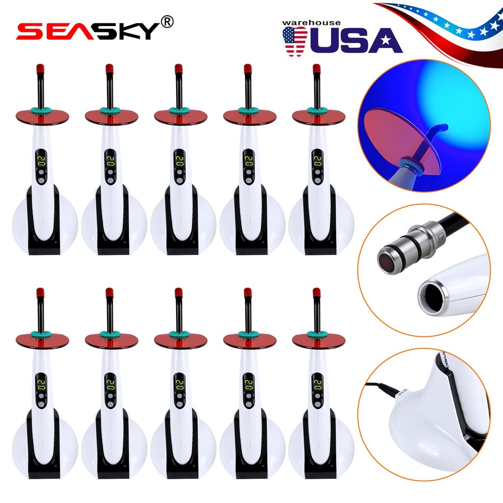 1-10 pcs Dental Wireless Curing Light Lamp LED-B 5 Second Curing 1500mW/cm²