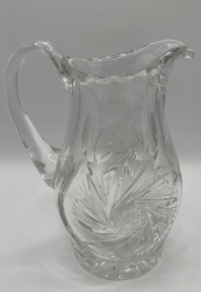Cut glassPinwheel pattern creamer