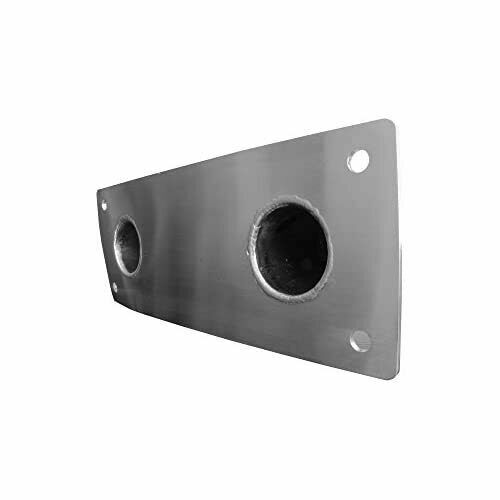 Fibropool Easy Mount Hand Rail with Base Plate Small (Stainless Steel)