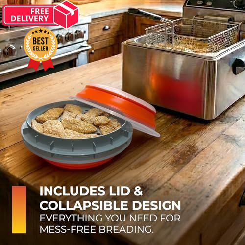 CanCooker Collapsible Plastic Batter Bowl | Mess-Free 1 Pack, Standard