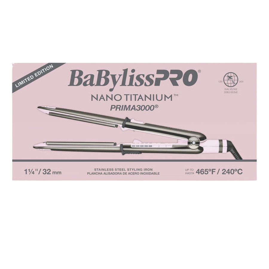 BaBylissPRO Nano Titanium Prima3000 1¼" Ionic Flat Iron | BNT3000TPK