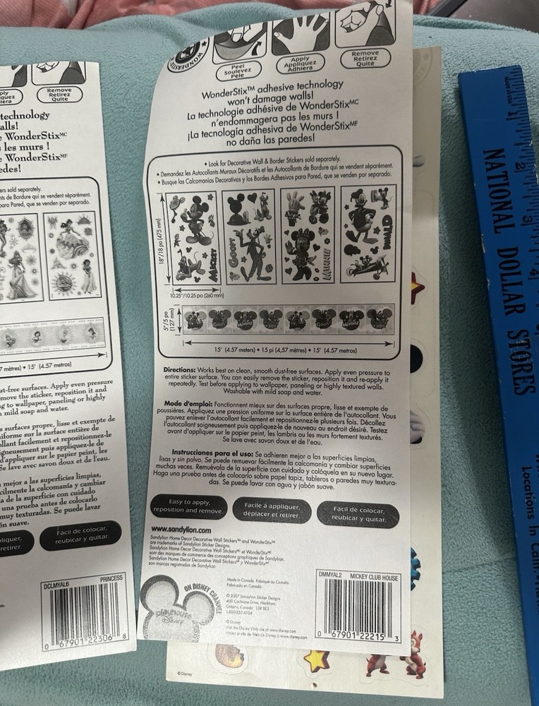 Disney Vintage Sticker Sheets Lot