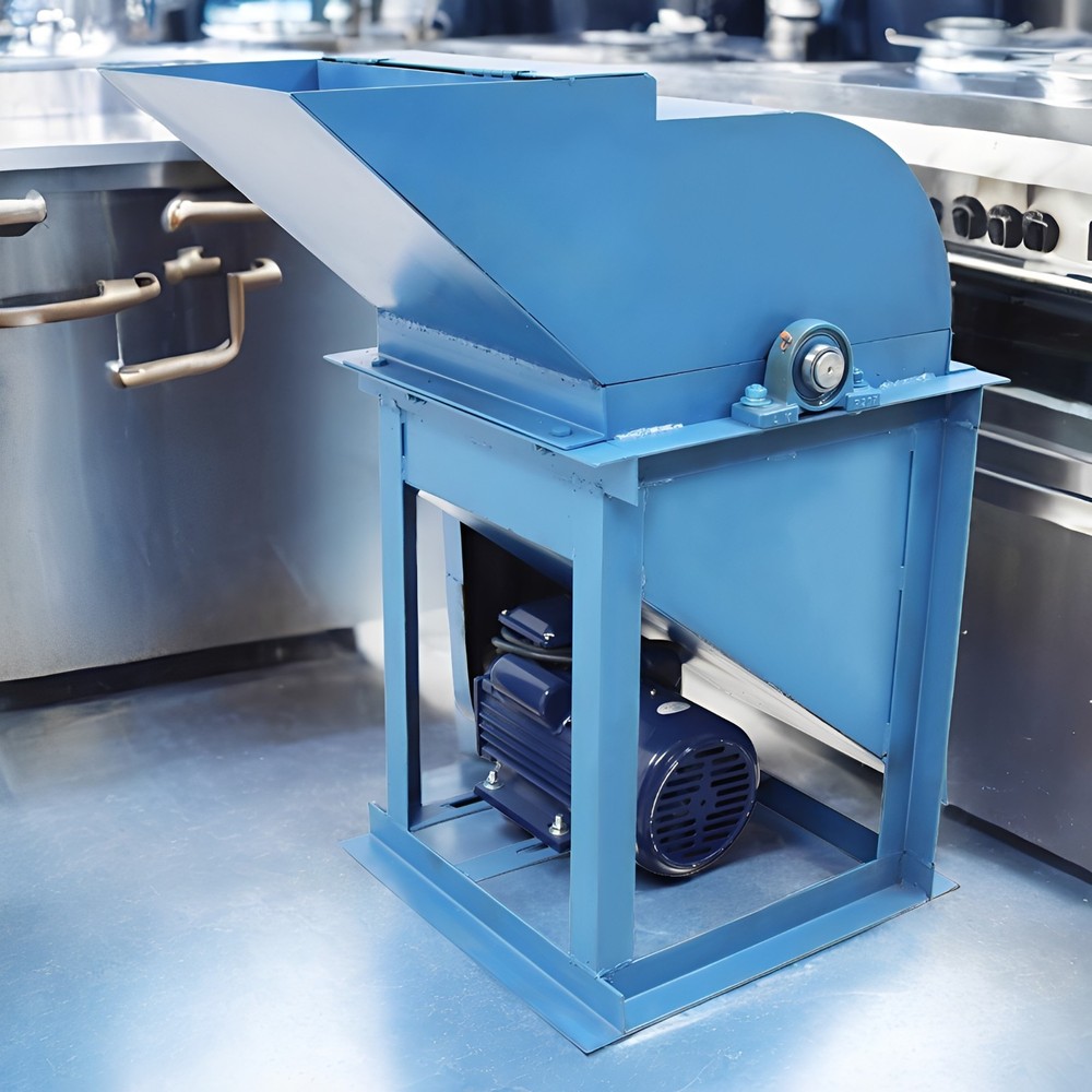 220V Electric Kitchen Waste Crusher Breaker Hammer Type Bone Crushing Machine