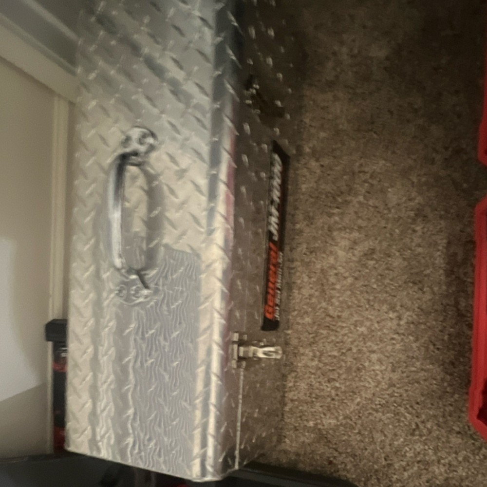 General Pipe Cleaners Metal Tool Box With Handle Lockable Brushed Silver