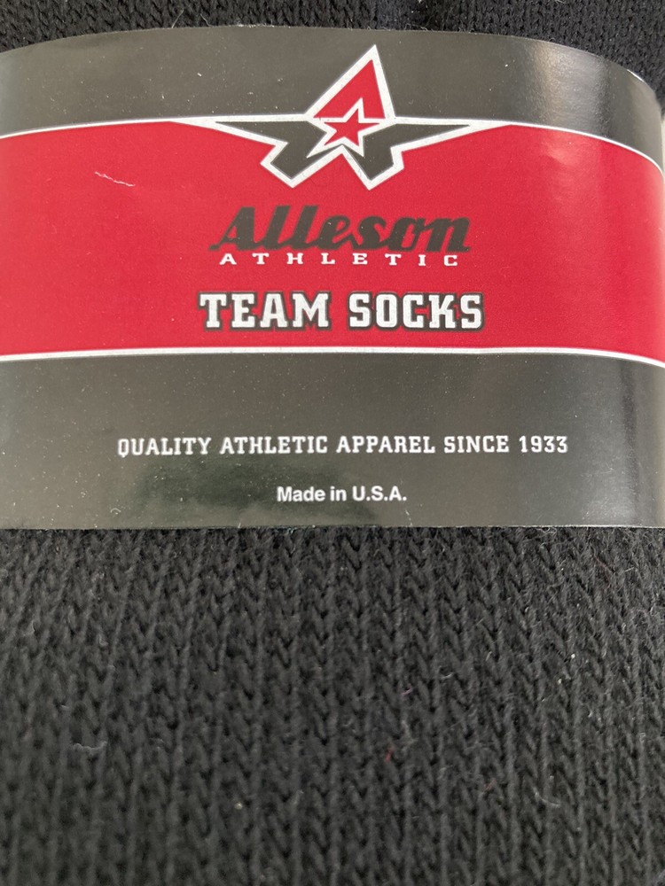 Alleson Athletic Team Socks Black Size 10-13