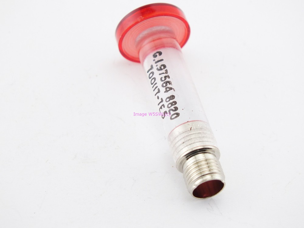 Panel Mount Red Lens Light Tube - Ham Project Building