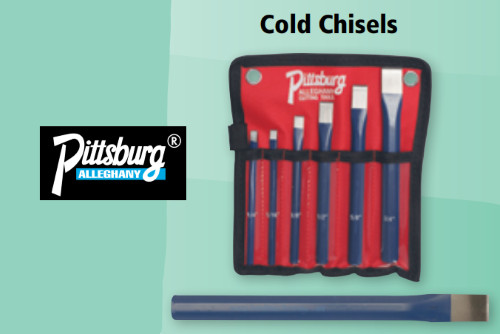 1/2 COLD CHISELS -PITTSBURG ITEM NO. 3109608(FT)-(7PC.)