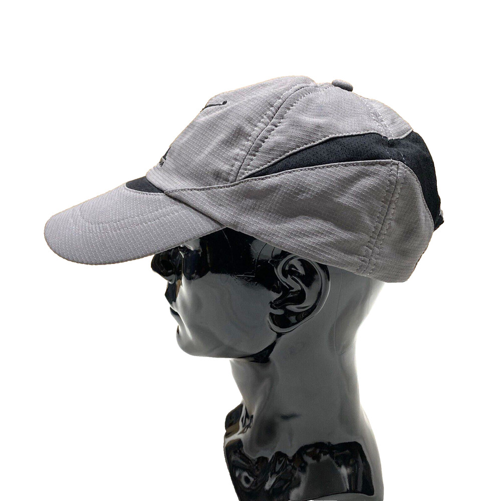 Silverman Triathlon Men's OSFA Panel Hat Cap Strap Back Gray Black