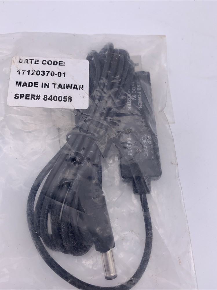 Sper Scientific 840058 USB Power to DC 9V Converter