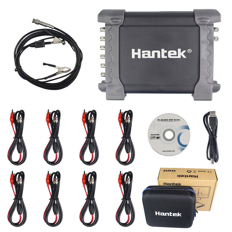 Hantek 1008C Automotive Diagnostic PC Oscilloscope Program Generator 8CH USB 2.0
