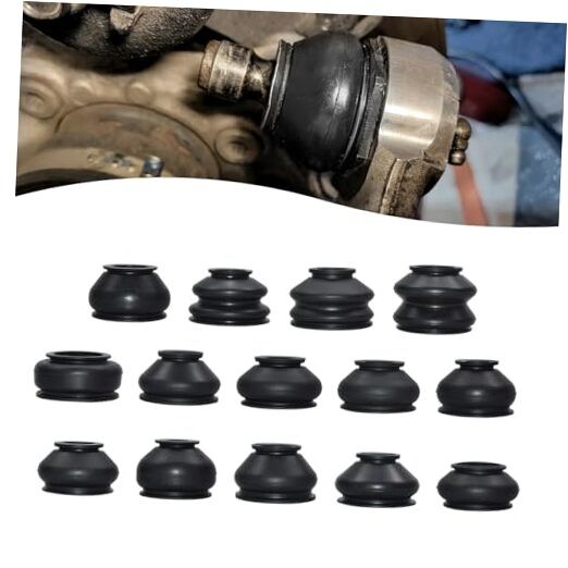 14PCS Tie Rod Boot, Rubber Ball Joint Boot, Dust Ball Joint Boot Replacement,