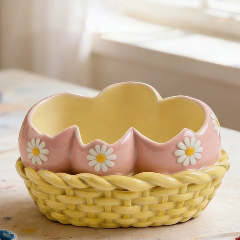 Multi Purpose Eggs Nest Silicone Mold For Decoration Planter Making Mould