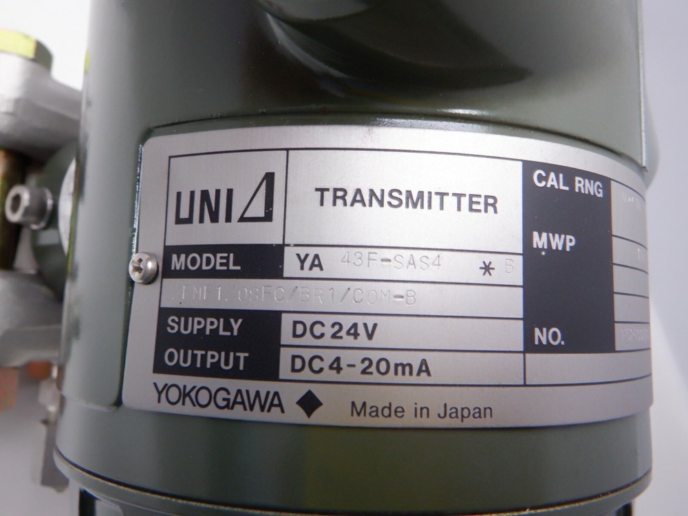 Yokogawa YA 43F-SAS4 Transmitter
