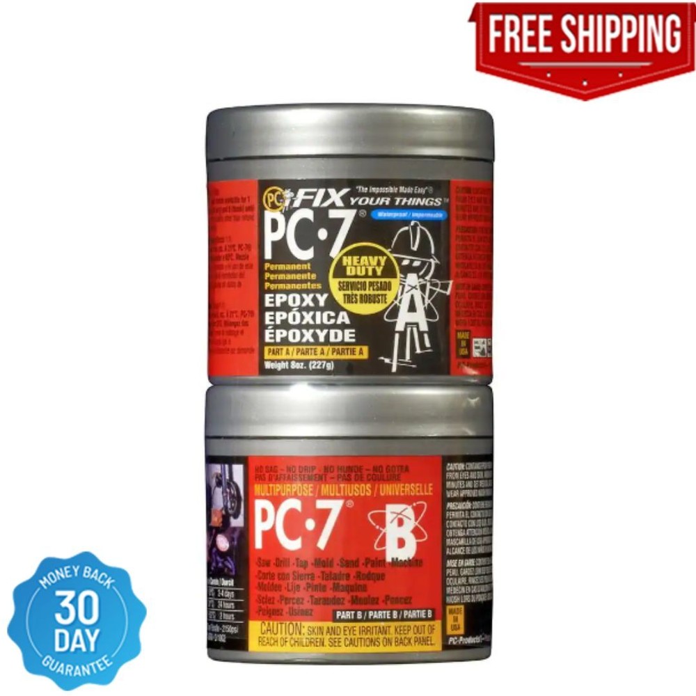 PC Products PC-7 Two-Part Paste Epoxy, 1/2 lb Free Shipping