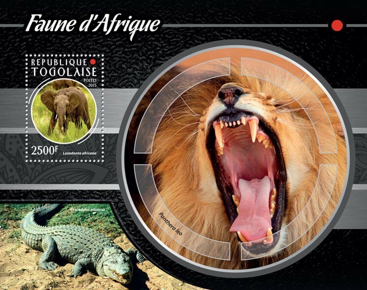 2015 TOGO MNH. AFRICAN FAUNA    Y&T Code: 973  |  Michel Code: 6708 / Bl.1157