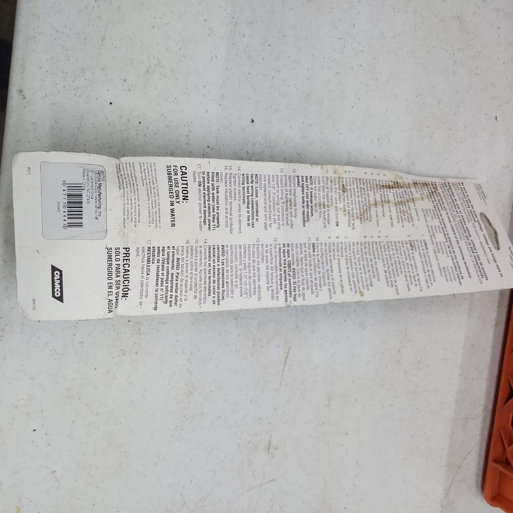 Camco 04443 200W 120V Uni Flange Water Heater Element