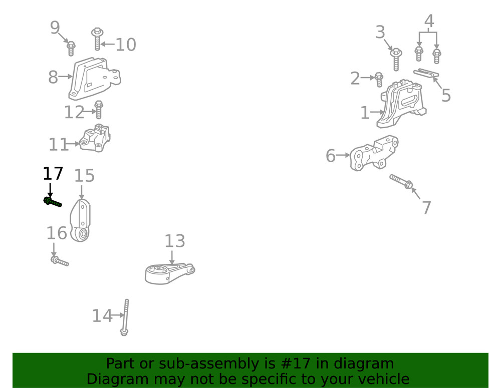 Genuine GM Multi-Purpose Bolt 11610904