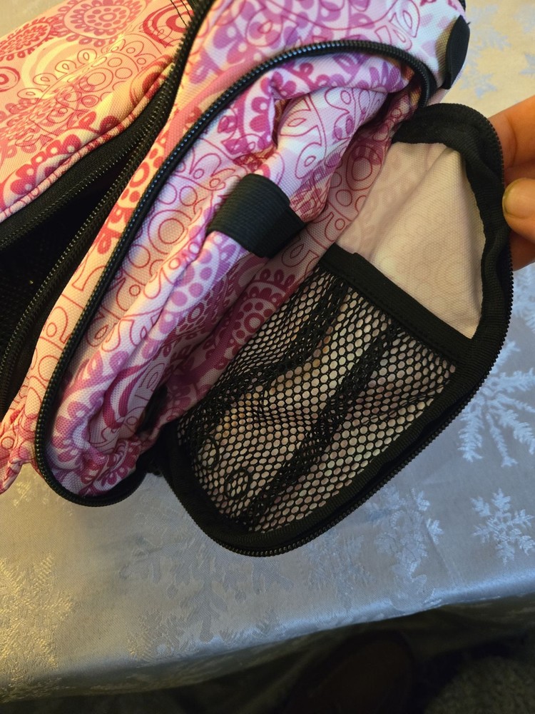 L.L. Bean Personal Organizer Toiletry Bag Pink Mandala Pattern