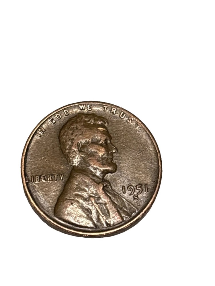 1951 S Lincoln Wheat Cent Circulated